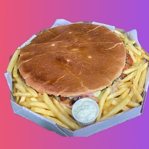 imagem do produto Calota vegano + fritas + maionese 