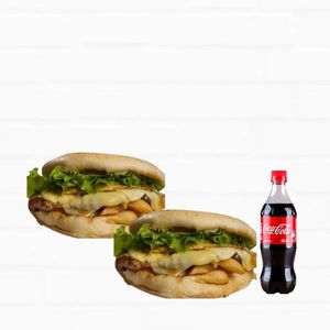 imagem do produto COMBO 2 xis tudo + coca cola 600ml 