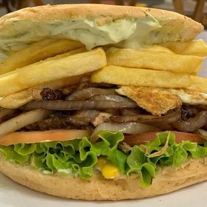 imagem do produto Xis vegetariano com fritas 