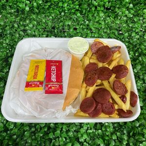 imagem do produto Combo 1 xis salada + fritas+ calabresa + maionese 