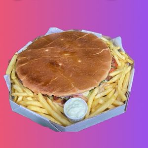 imagem do produto Calota salada + frango + Fritas + maionese 