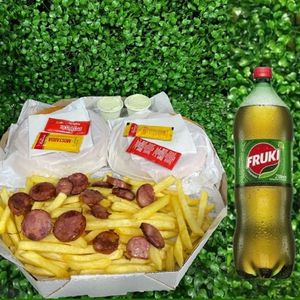 imagem do produto COMBO 3 xis salada + fritas + calabresa+ Maionese + Guaraná 2 litros 