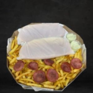 imagem do produto COMBO 3 cachorro quente simples + fritas + calabresa + Maionese 