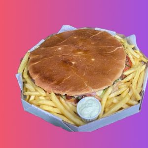 imagem do produto Calota salada + bacon + Fritas + Maionese 