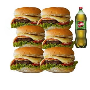 imagem do produto COMBO 6 xis salada + guaraná 2 litros  