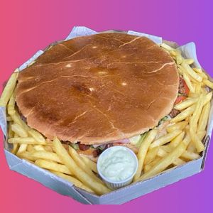 imagem do produto Calota Entrevero + salada + fritas + maionese 