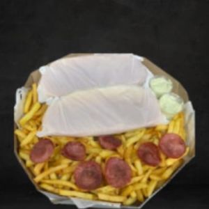 imagem do produto COMBO 2 cachorro quente simples + fritas + calabresa + Maionese 