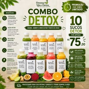 imagem do produto Combo com 10 sucos detox 