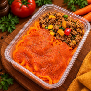 imagem do produto Almoço 22 (Calorias 360/Carboidratos 30g/Proteinas 31g/Gorduras totais 14g/Gorduras saturadas 5g/Gorduras trans 0g/Fibras alimentares 6g)