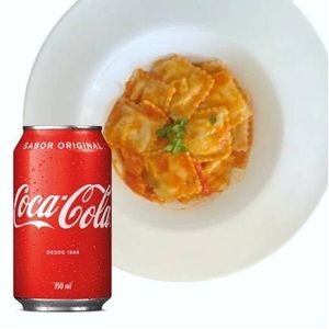 imagem do produto Ravioli com molho de tomate + Coca Cola Original 1l