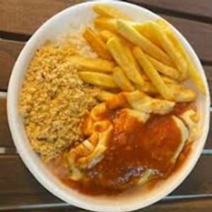 imagem do produto empanado de frango a parmegiana.marmitex