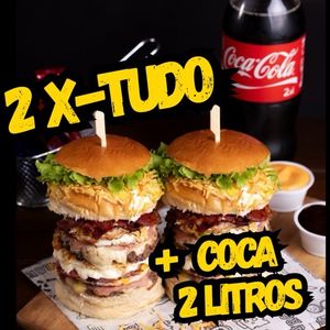 imagem do produto 2 X-TUDO + 1 COCA 2 LITROS