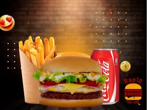 imagem do produto Combo Burger Egg (Fritas 150gr+Coca Cola 220ml)