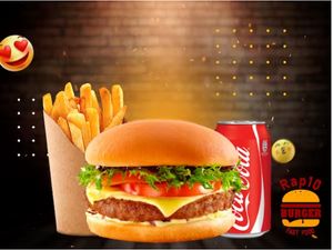imagem do produto Combo Burger Salada (Fritas 150gr+Coca Cola 220ml)