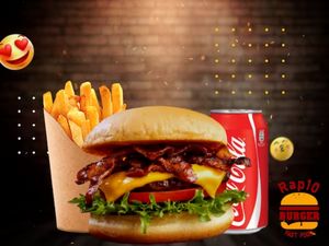 imagem do produto Combo Burger Bacon (Fritas 150gr+Coca Cola 220ml)