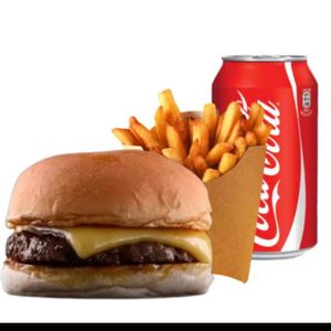 imagem do produto Combo  X Burger - (Fritas 150gr+Coca Cola 220ml)