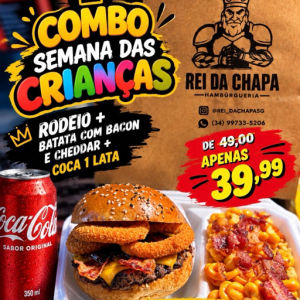 imagem do produto RODEIO + BATATA BACON/CHEDDAR + COCA LATA