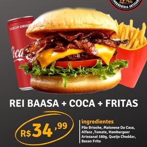imagem do produto REI BAASA + BATATA + COCA LATA