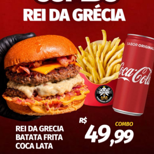 imagem do produto REI DA GRÉCIA  + BATATA + COCA LATA