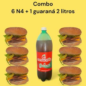 imagem do produto COMBO 6 N°4 + 1 GUARANÁ 2 LITROS 
