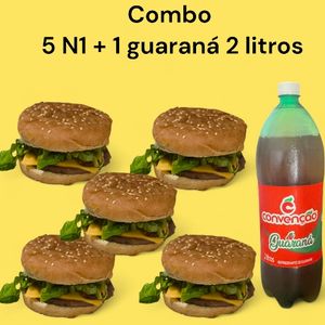 imagem do produto COMBO 5 N°1+ 1 GUARANÁ 2 LITROS 