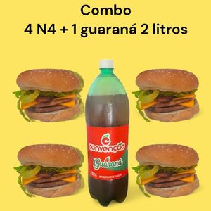 imagem do produto COMBO 4 N°4 + 1 GUARANÁ 2 LITROS 