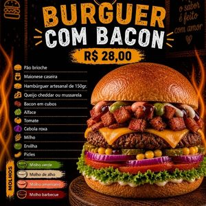 imagem do produto Burguer com Bacon e Batata Frita