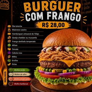 imagem do produto Burguer com Frango e Batata Frita