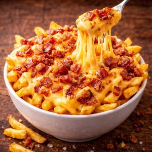 imagem do produto 🍟 Fritas com Bacon e Queijo (600g)