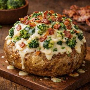 imagem do produto Batata brócolis e bacon ao molho branco