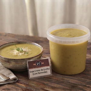 imagem do produto Sopa creme de ervilha e parmesão
