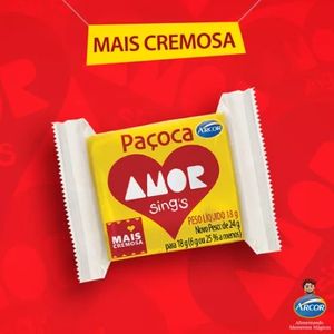 imagem do produto Paçoca Amor Sing's 18g