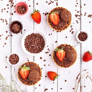 imagem do produto Tartelete de brigadeiro com morango 