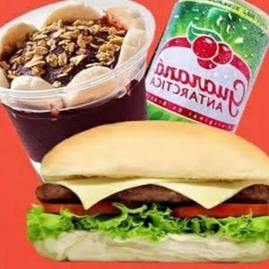 imagem do produto Açai300ML+hambúrguer+refrilata350Ml
