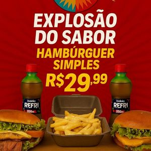 imagem do produto 2amoda burguer+2refr200iml+batata frita
