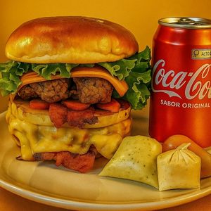 imagem do produto Explosão Burger artesanal+refrilata200ml