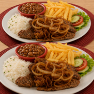 imagem do produto Combo 2 marmitas - Bife Acebolado 150g