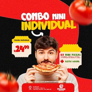 imagem do produto Combo mini individual 3 Mini pizza 
