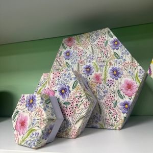 imagem do produto Caixa estampa sextavada