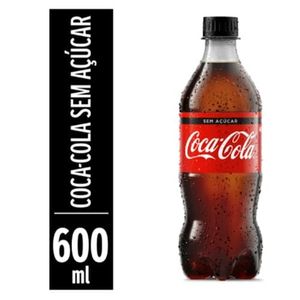 imagem do produto Refrigerante sem Açúcar Coca-Cola 600ml