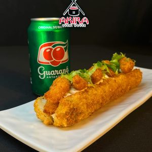 imagem do produto 1 SUPREMO HOT DE CAMARAO  + REFRIGERANTE GUARANA LATA DE 350ML 