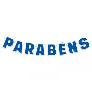 imagem do produto Faixa Parabéns - Azul bebê 