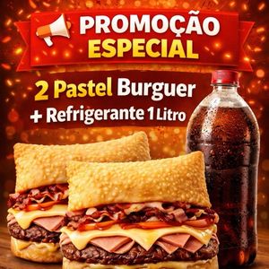 imagem do produto 2 Pasteis Burguer + refrigerante 1 litro 