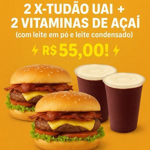 imagem do produto 2 xtudão uai +  2 vitaminas dê açai 500 ml