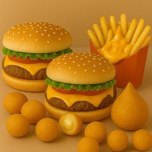 imagem do produto Combo-casal 2 x- picanha especial cheddar  +fritas com cheddar120g +8 unidades salgadinho de festa.