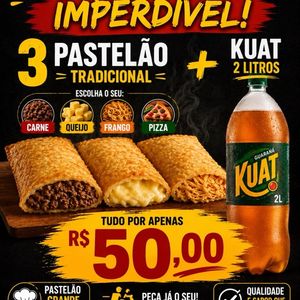 imagem do produto 3 Pastelão tradicional + 1 Refrigerante 2l