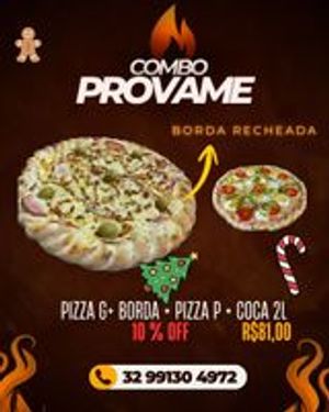 imagem do produto 1 PIZZA G COM  BORDA + 1 PIZZA P + COCA 2 L