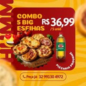 imagem do produto 5 big esfihas + guaraná