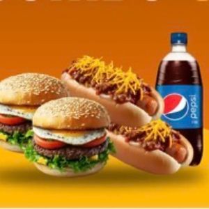 imagem do produto combo 3 - 2 Bauru-2 hotdog- Refri de 1l