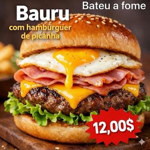 imagem do produto Bauru hambúrguer de picanha 